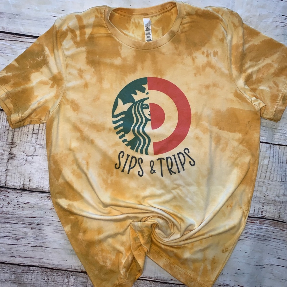 Sips & Trips Bleached Tee